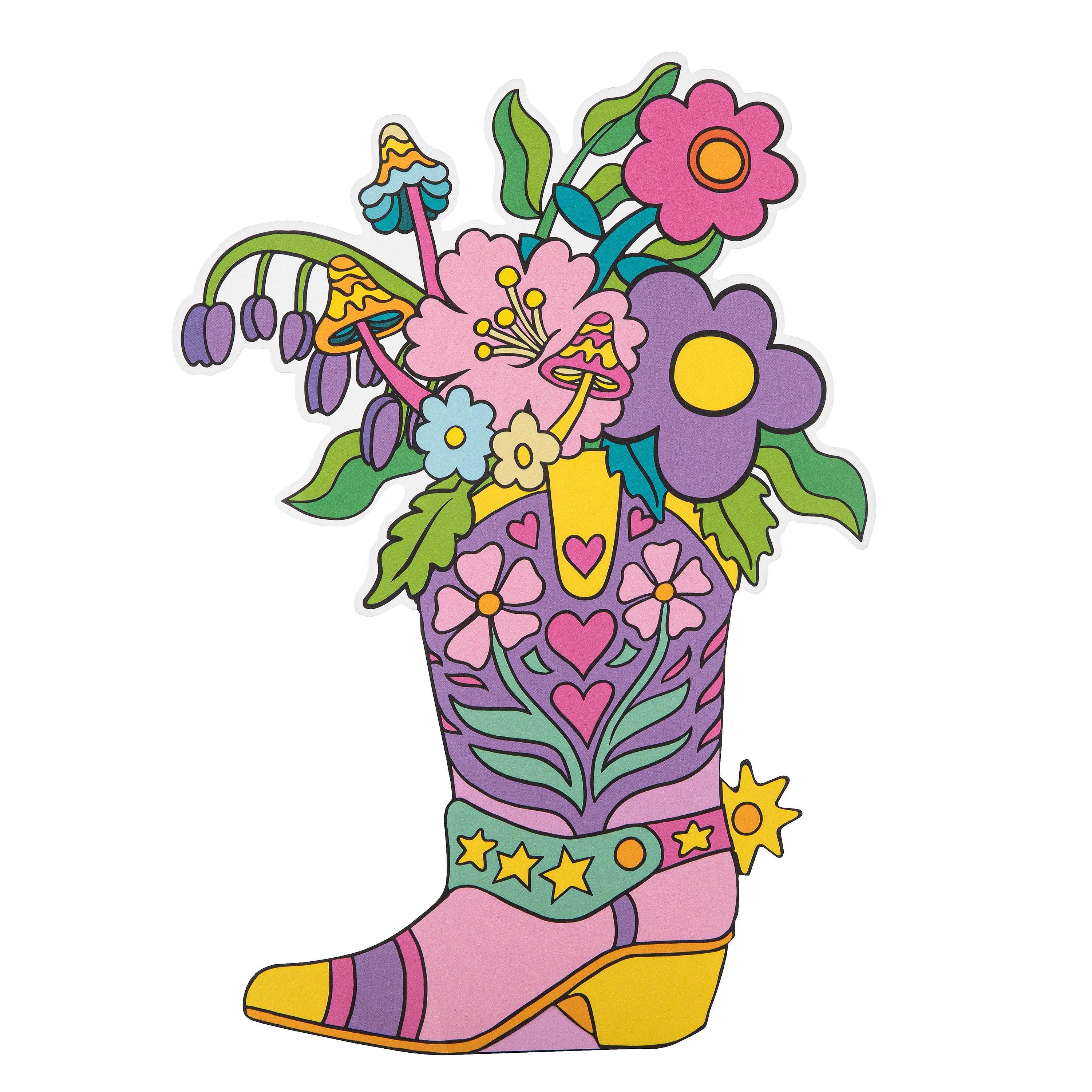 Boot Hallmarks Cowboy Boot Birthday Card | Magical Botanicals X Liz Harry | Hallmark
