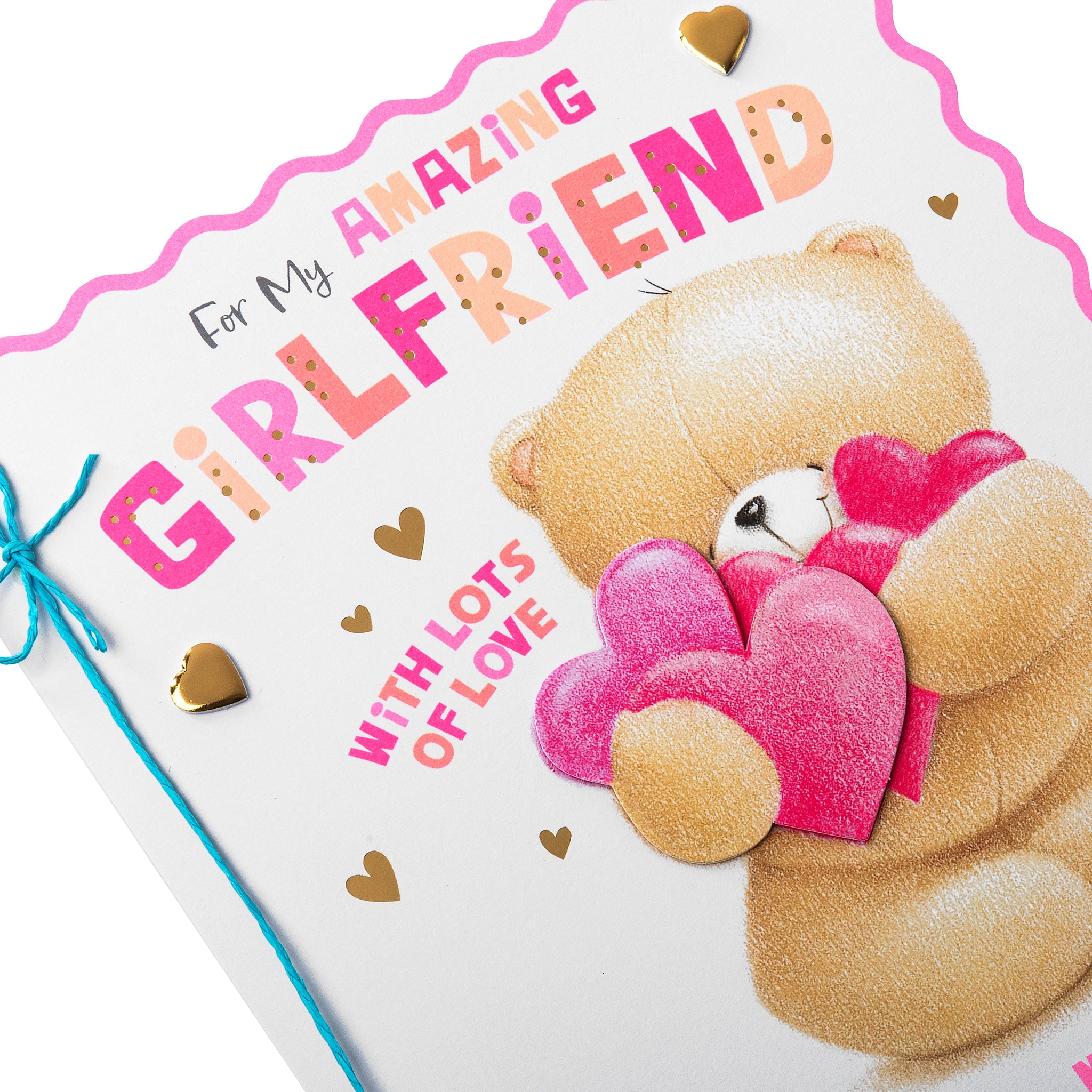 Hallmark Forever Friends Geburtstagskarte Für Mädchen – Quadratisch, Mit 3D-Effekt & Glitzer