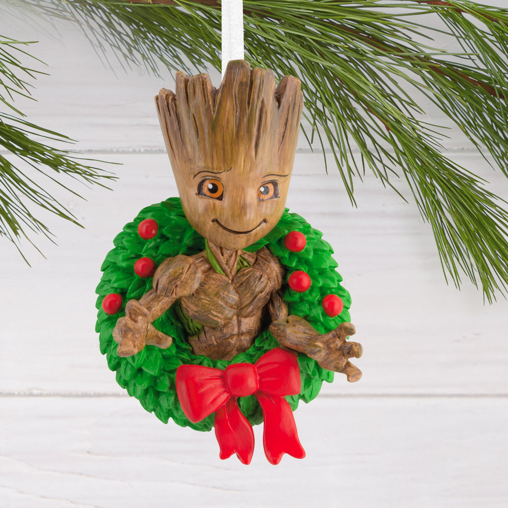 Collectable MARVEL Groot & Christmas Wreath Ornament