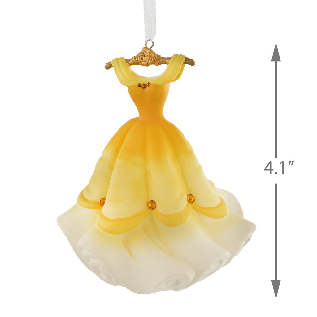 Collectable Signature Ornament - Belle's Yellow Dress & Gift Box