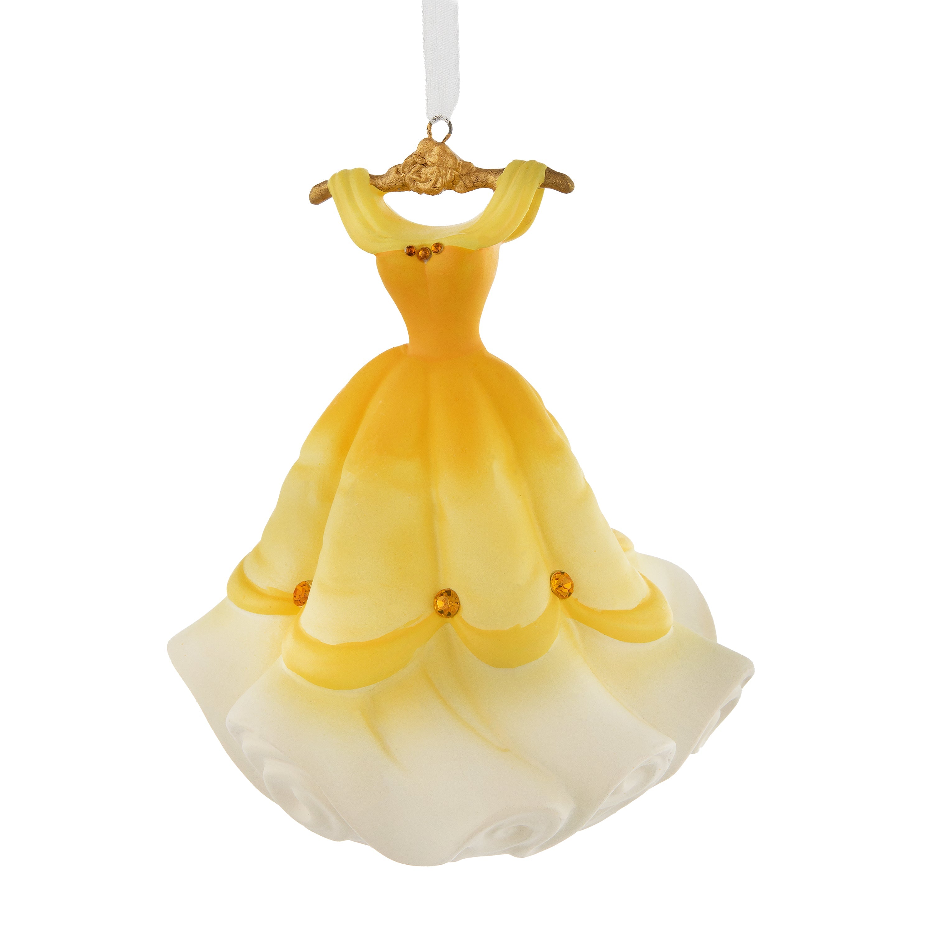 Belle's Dress & Gift Box Collectable Signature Ornament | Hallmark