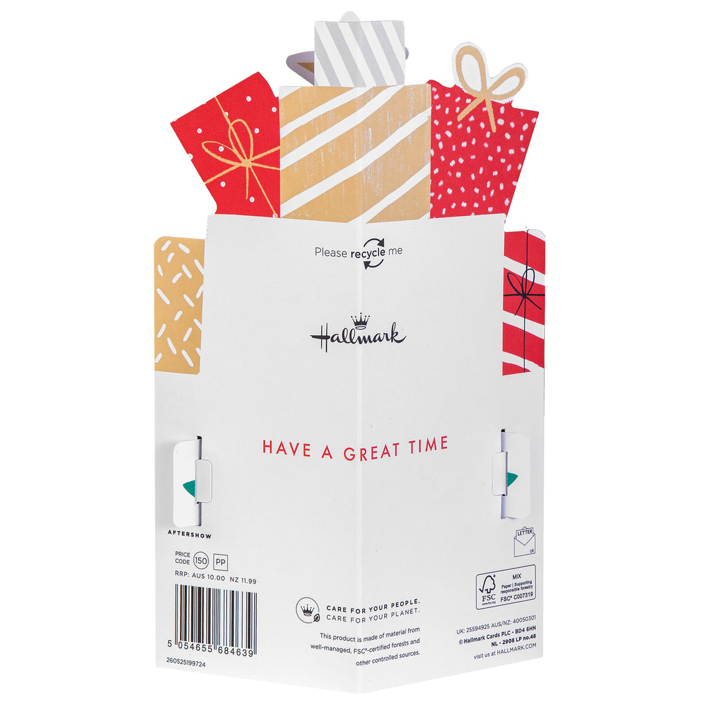 Christmas Card for Dad - 3D Pop-Up Christmas Tree Design