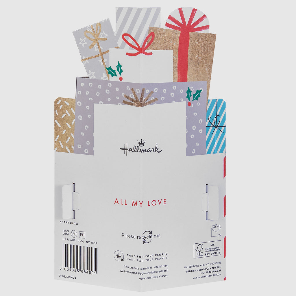 Christmas Card for Partner - 3D Pop-Up Presents Design