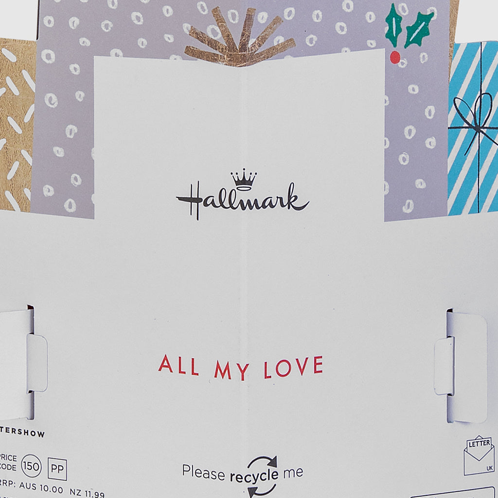 Christmas Card for Partner - 3D Pop-Up Presents Design