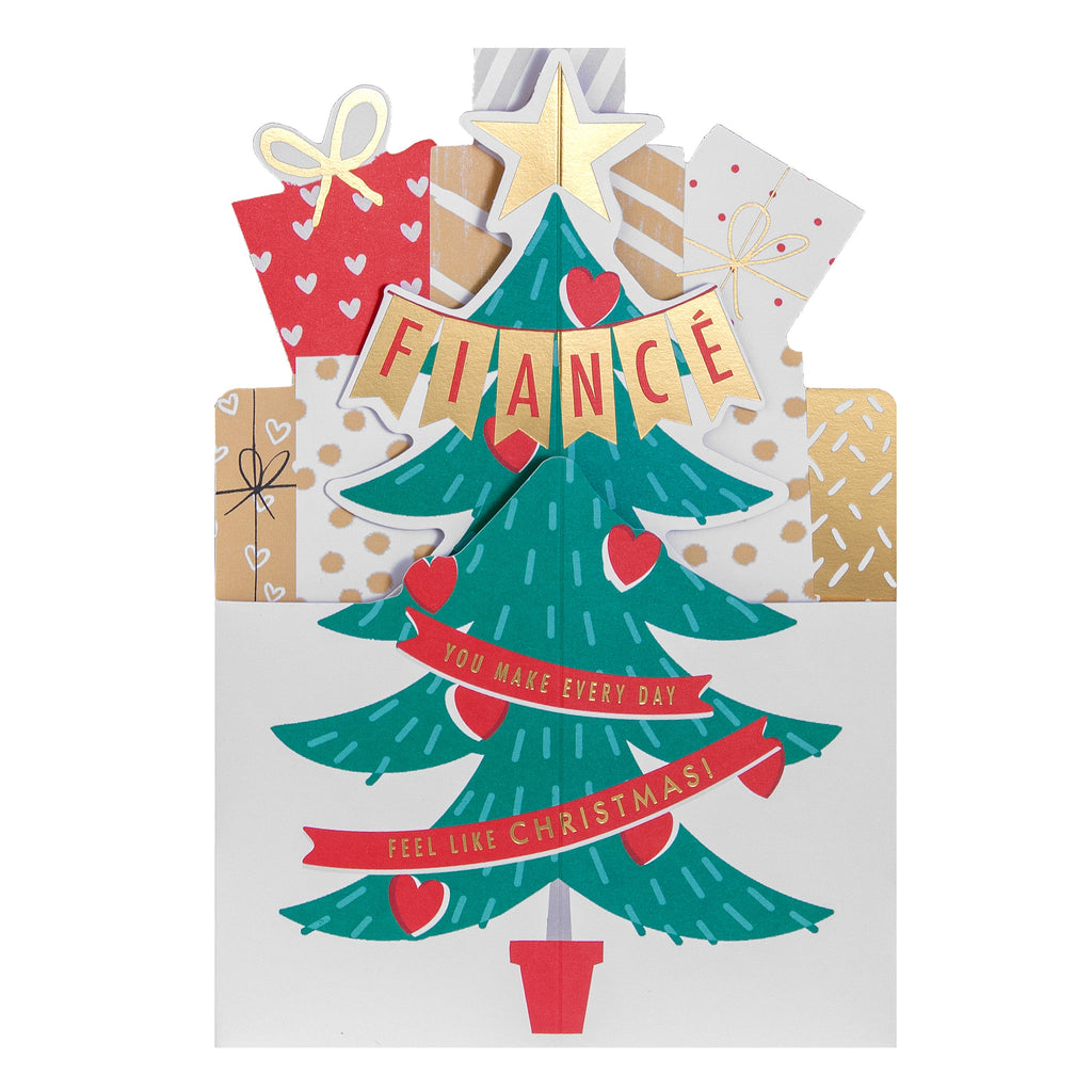 Christmas Card for Fiancé - 3D Pop-Up Christmas Tree Design