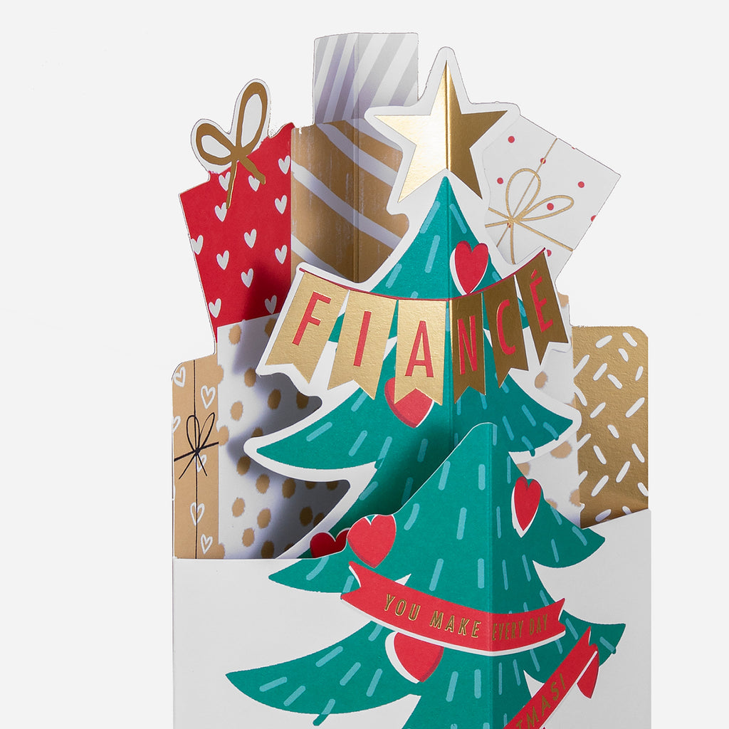 Christmas Card for Fiancé - 3D Pop-Up Christmas Tree Design