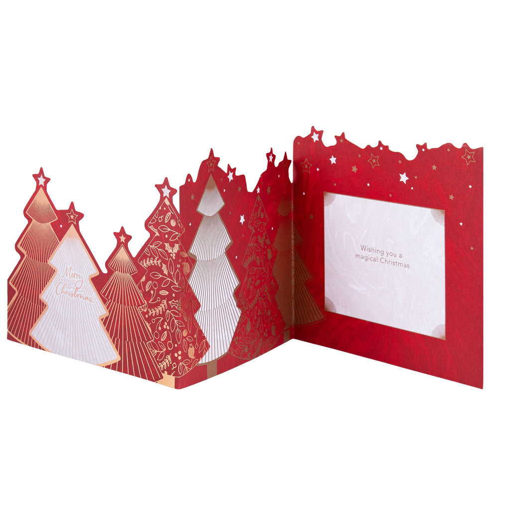 Luxury Boxed Christmas Cards - Pack of 5 Charity Cards in 1 Classic 'Jewel Trees' Design