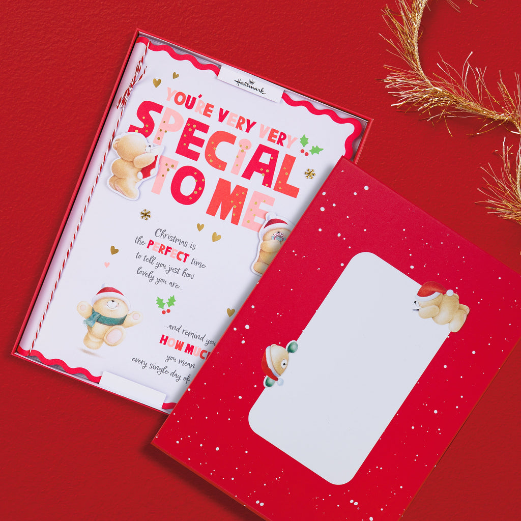 Luxury Boxed Christmas Card for Someone Special - Cute Forever Friends Sweet Festive Design
