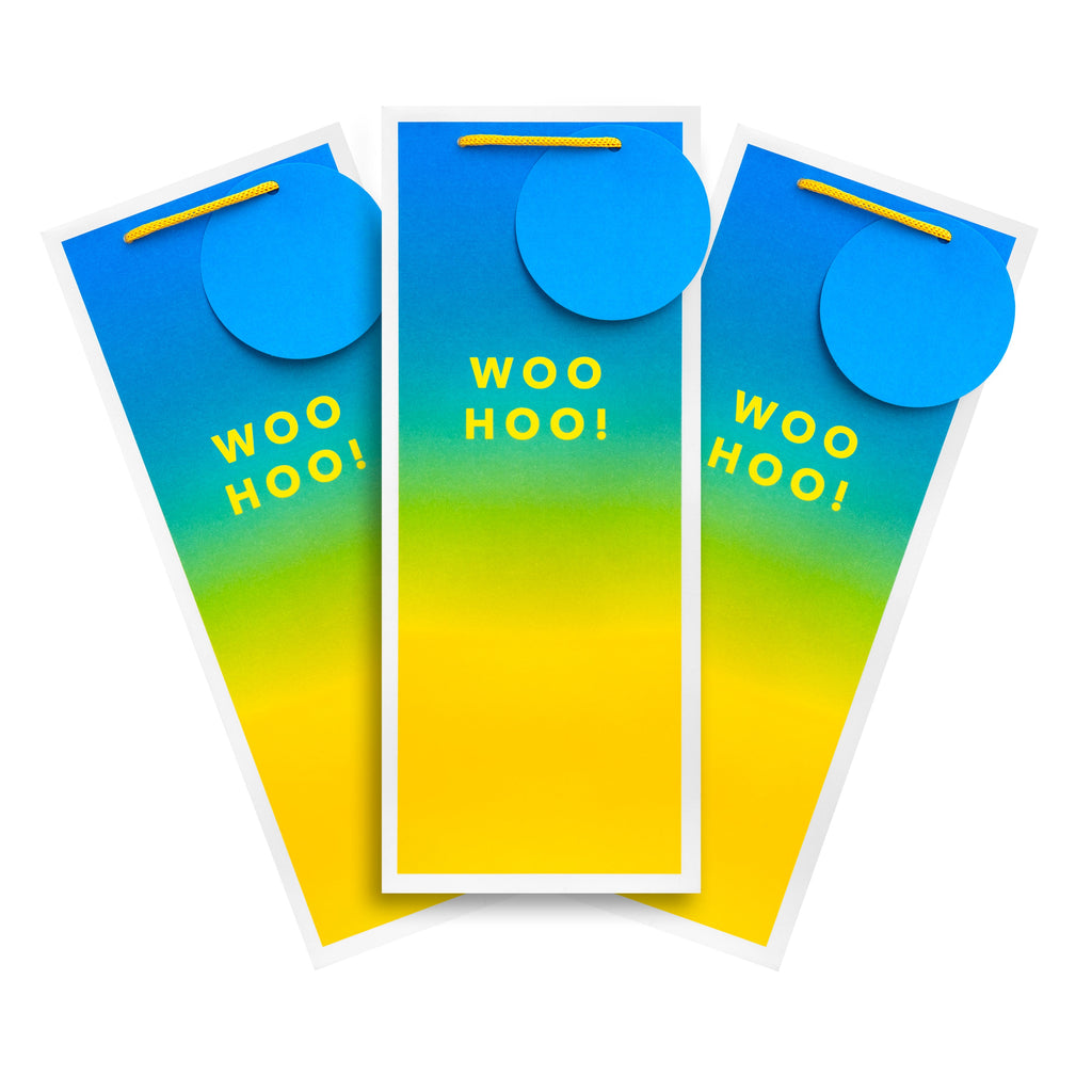 Any Occasion Bottle Bags - 3 Pack in 1 Vibrant Design 