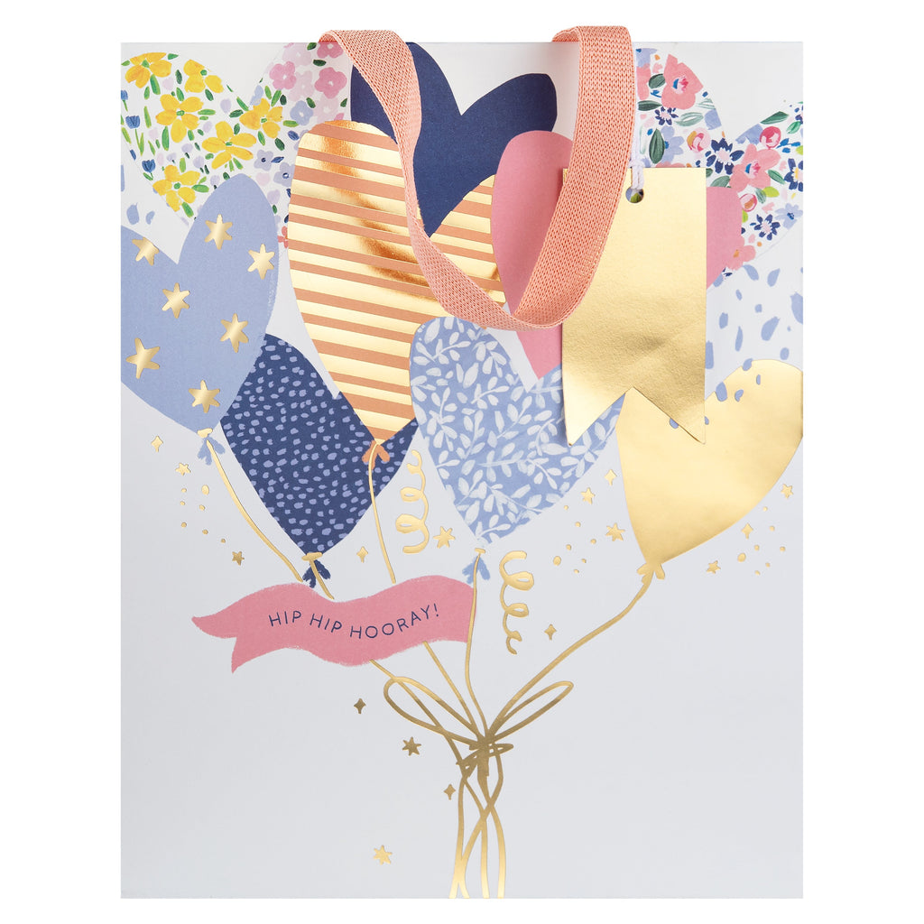 Multi Occasion Gift Bags - 3 Pack in 3 Sizes and 3 Celebratory Designs 