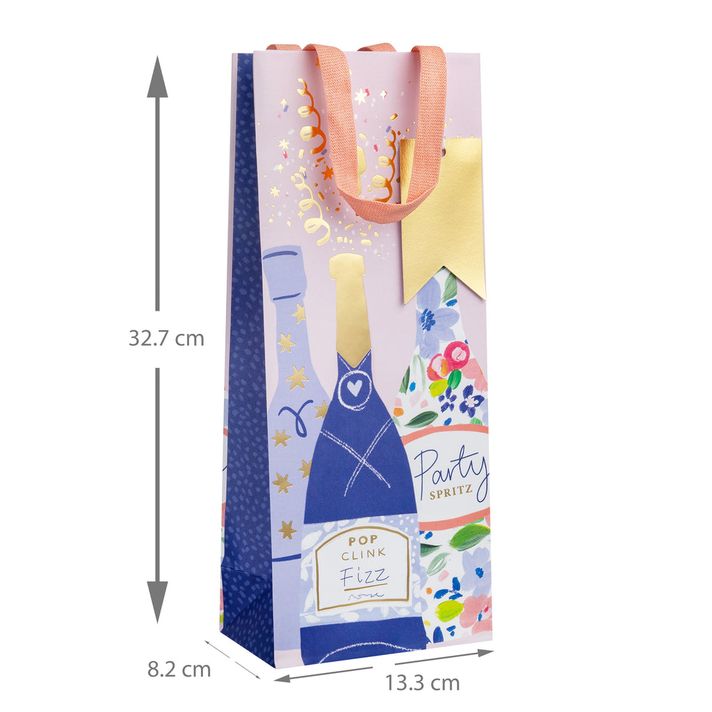 Any Occasion Bottle Bag Bundle - 3 Pack in 1 Celebratory Design 