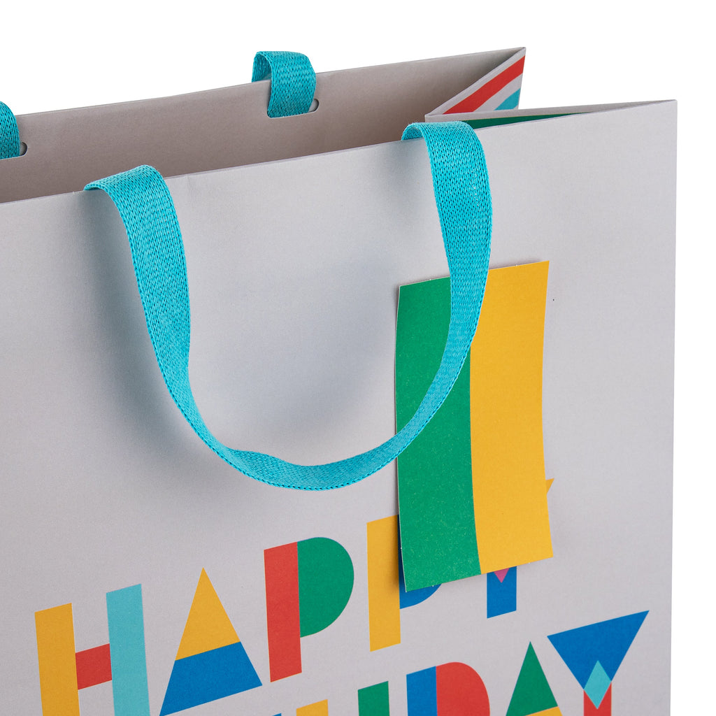 Large Gift Bag Bundle - 3 Pack in 1 Colourful Birthday Design 