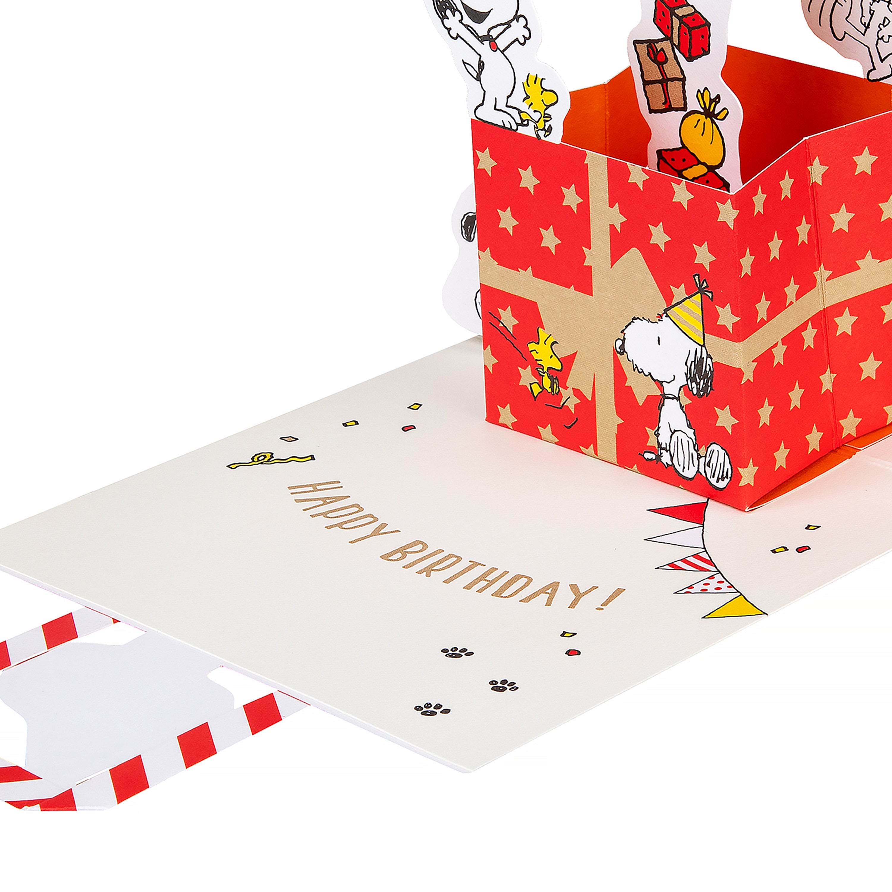 3D Pop-Up SNOOPY & PEANUTS Gift Bag Birthday Card | Hallmark
