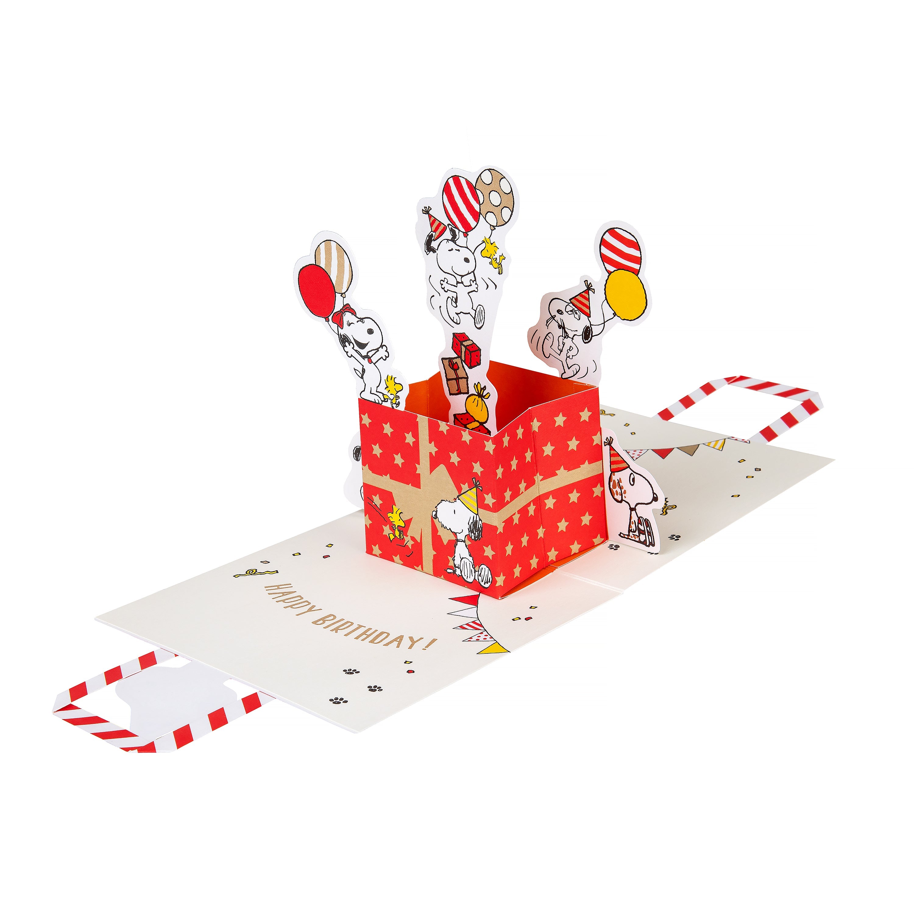 3D Pop-Up SNOOPY & PEANUTS Gift Bag Birthday Card | Hallmark