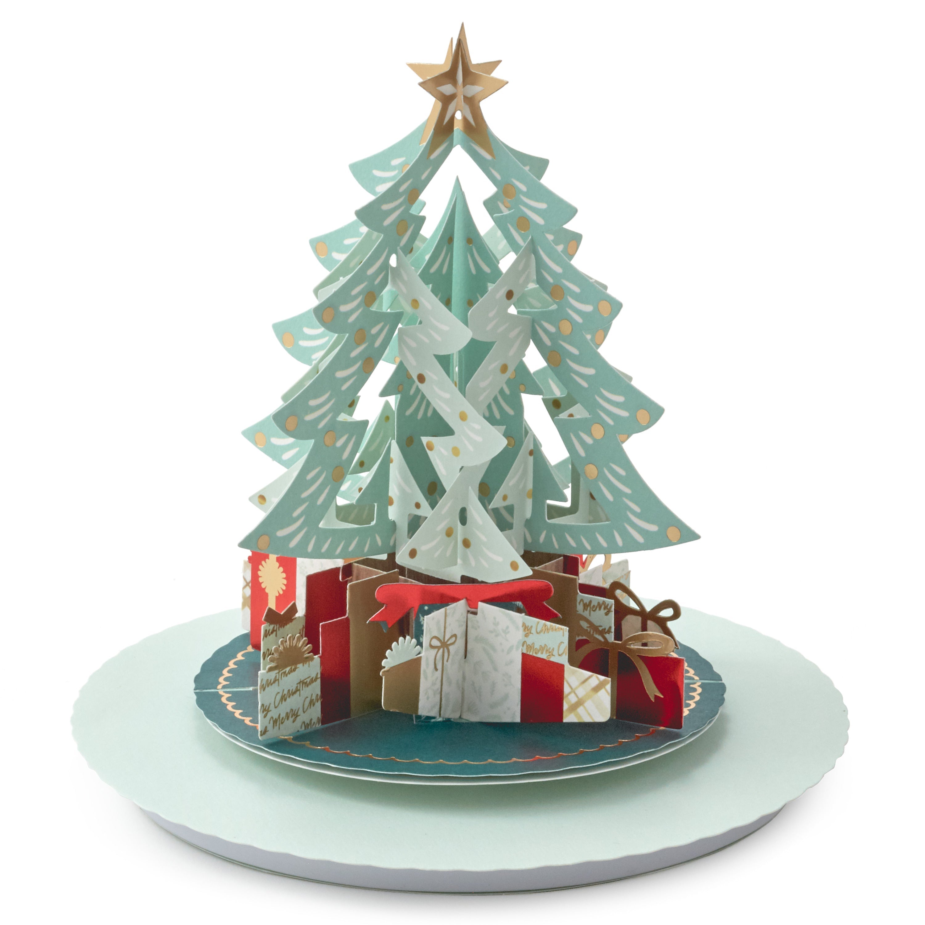 Paper Wonder Music & Motion Tree & Presents Christmas Card | Hallmark