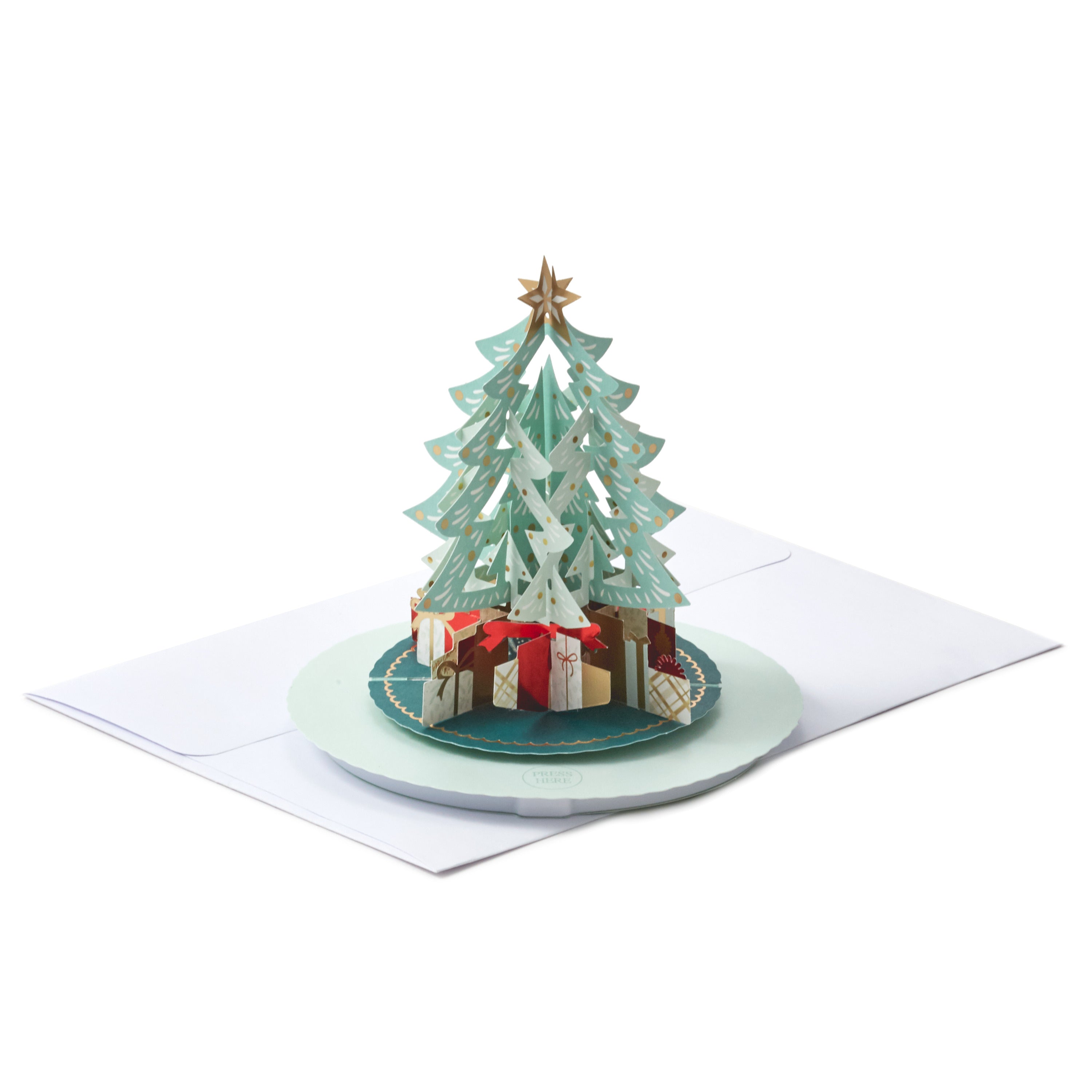 Paper Wonder Music & Motion Tree & Presents Christmas Card | Hallmark