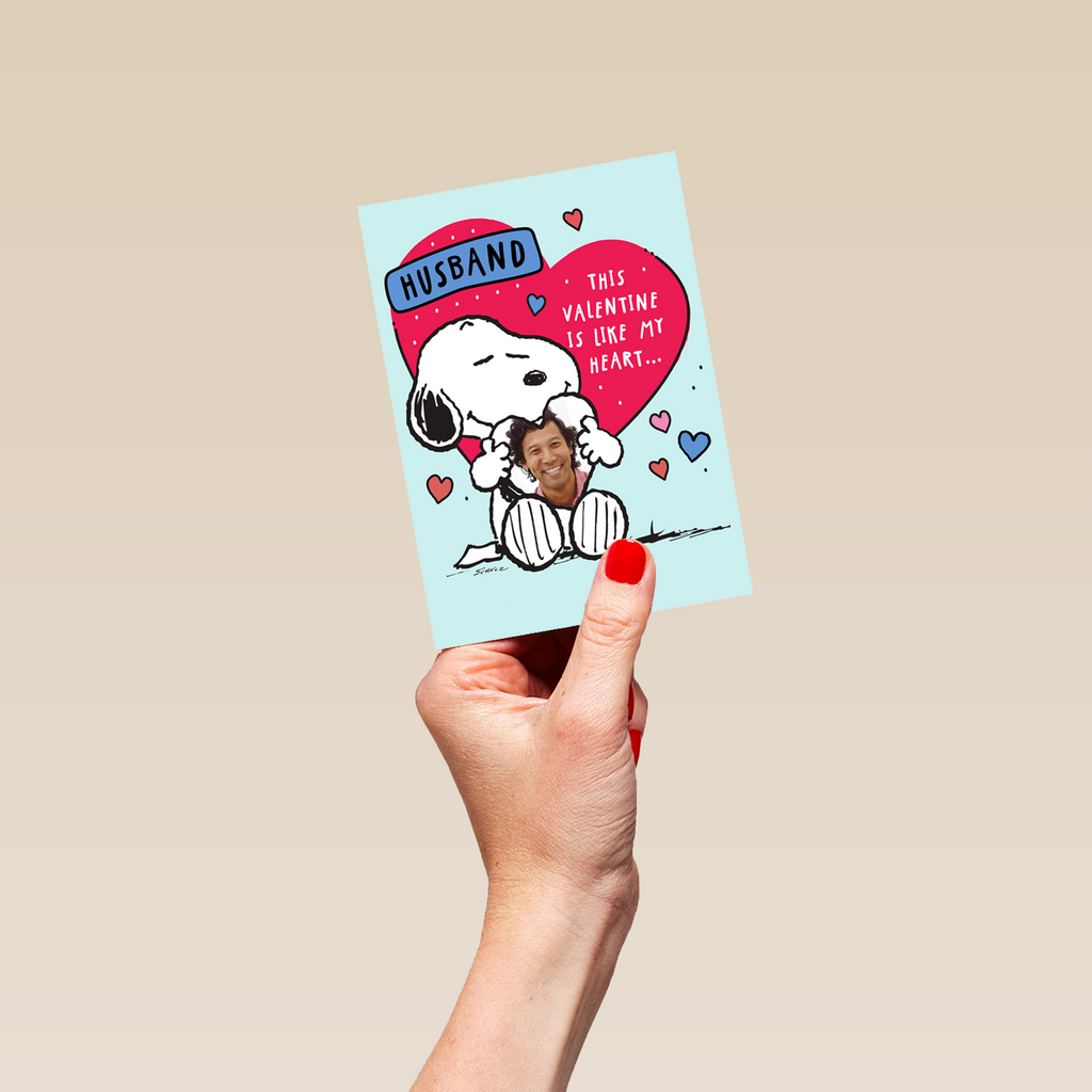 Personalised SNOOPY Valentine's Day Card For Husband – Hallmark Personalised SNOOPY Valentine's Day Card For Husband – Hallmark