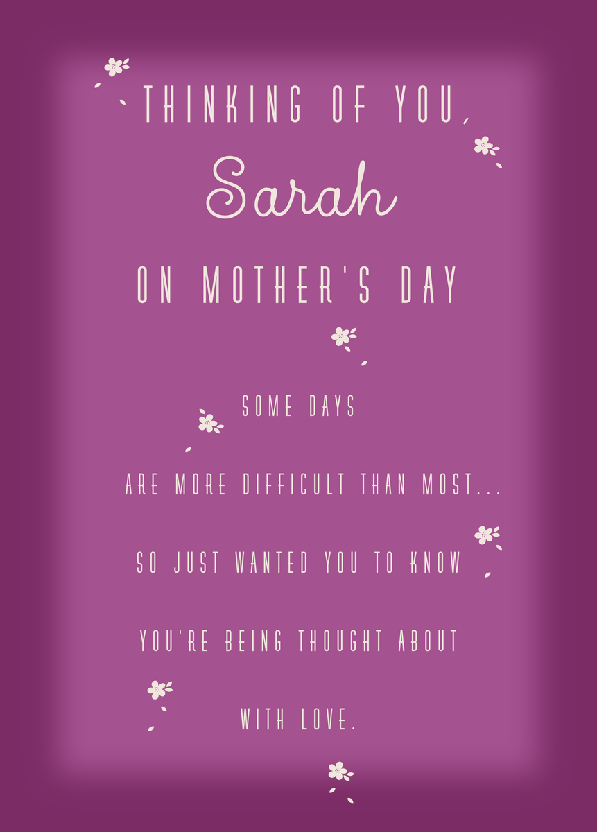 Personalised Thinking Of You On Mother's Day Card | Hallmark UK
