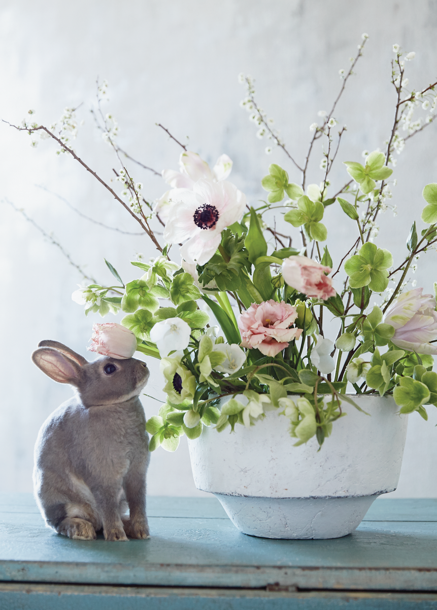 Personalised Bunny Rabbit And Flowers Easter Card | Hallmark UK