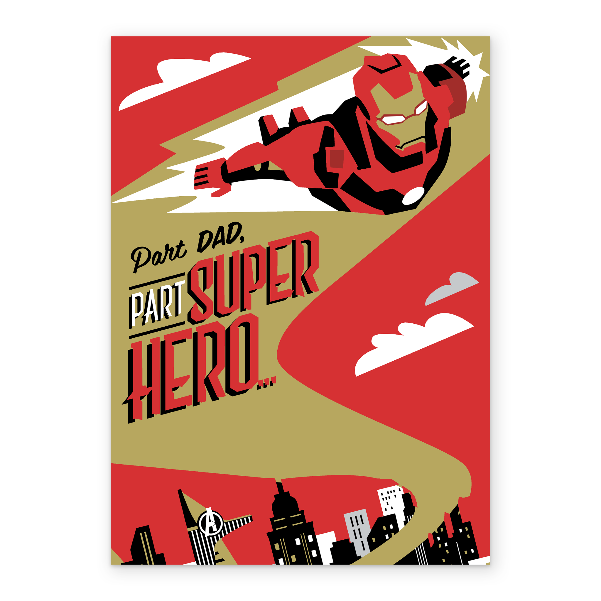 Part Dad Personalised MARVEL Iron Man Father's Day Card For Dad | Hallmark UK