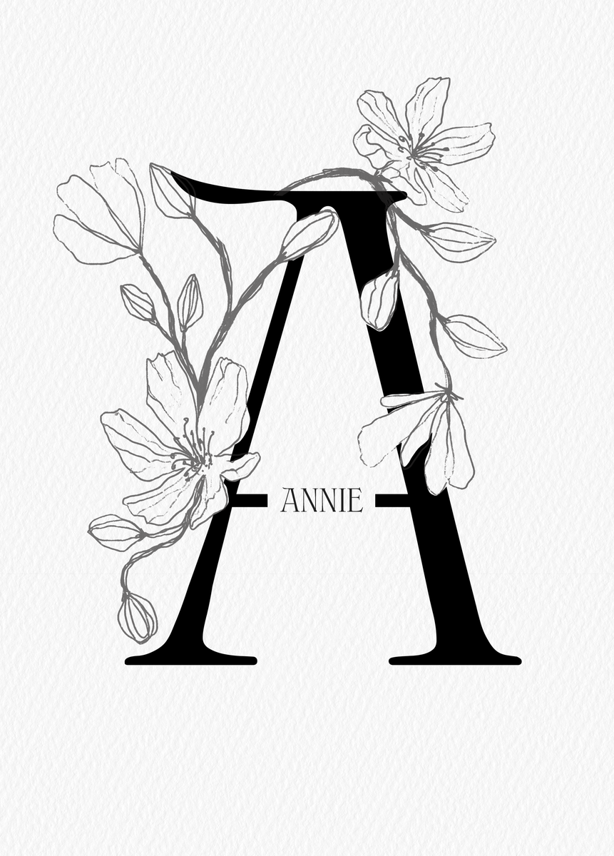 Illustrated letter a birthday card personalised cards hallmark uk