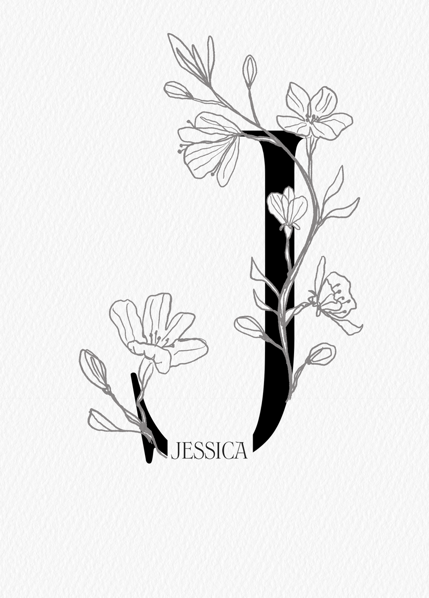 Illustrated letter j birthday card personalised cards hallmark uk