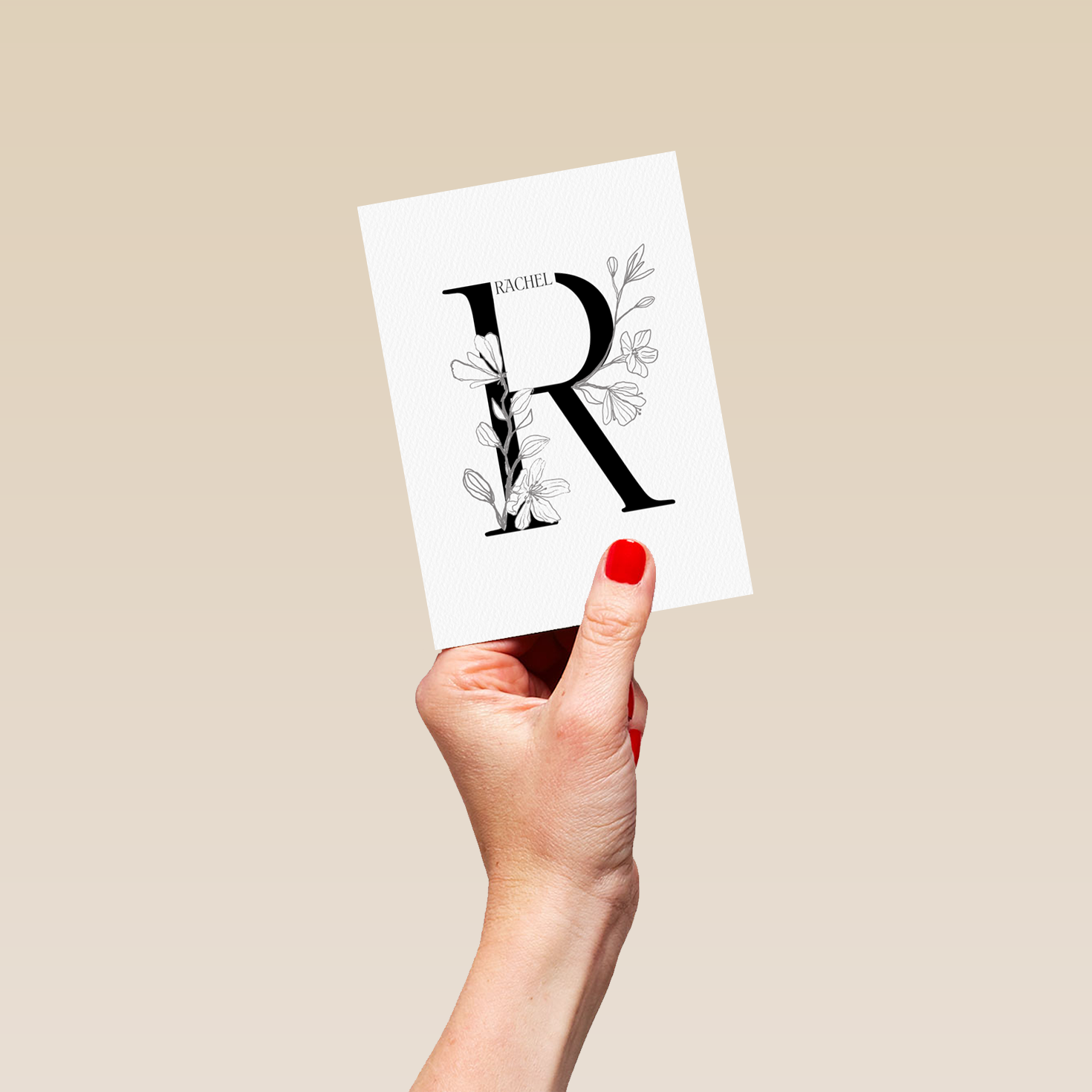 Illustrated Letter R Birthday Card| Personalised Cards | Hallmark UK