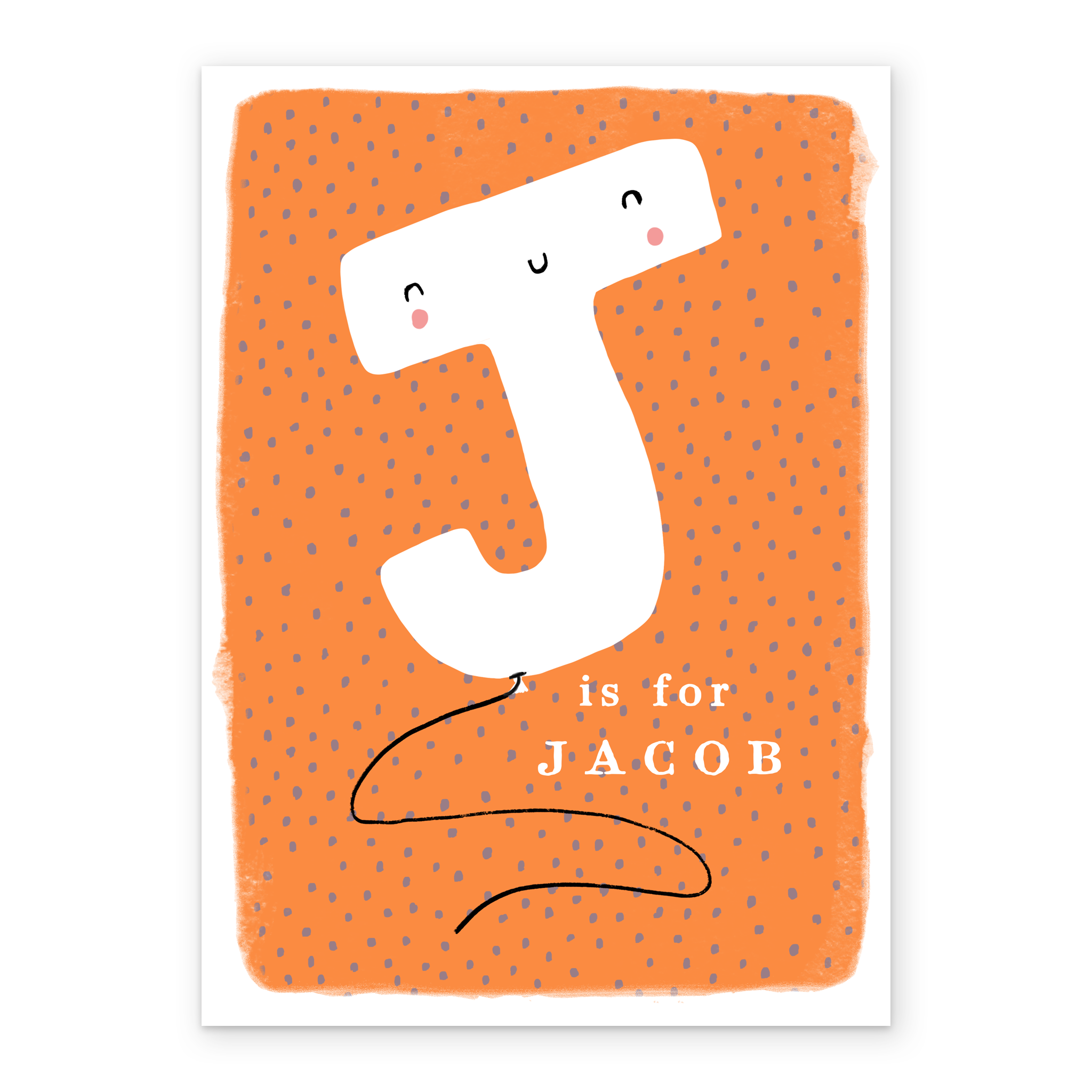 Editable Fun Letter J Birthday Card | Personalised Cards | Hallmark UK