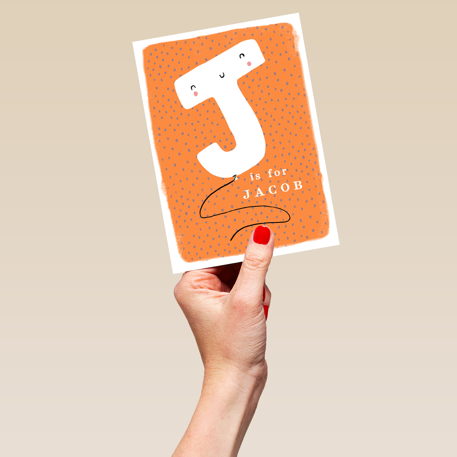 Editable Fun Letter J Birthday Card | Personalised Cards | Hallmark UK