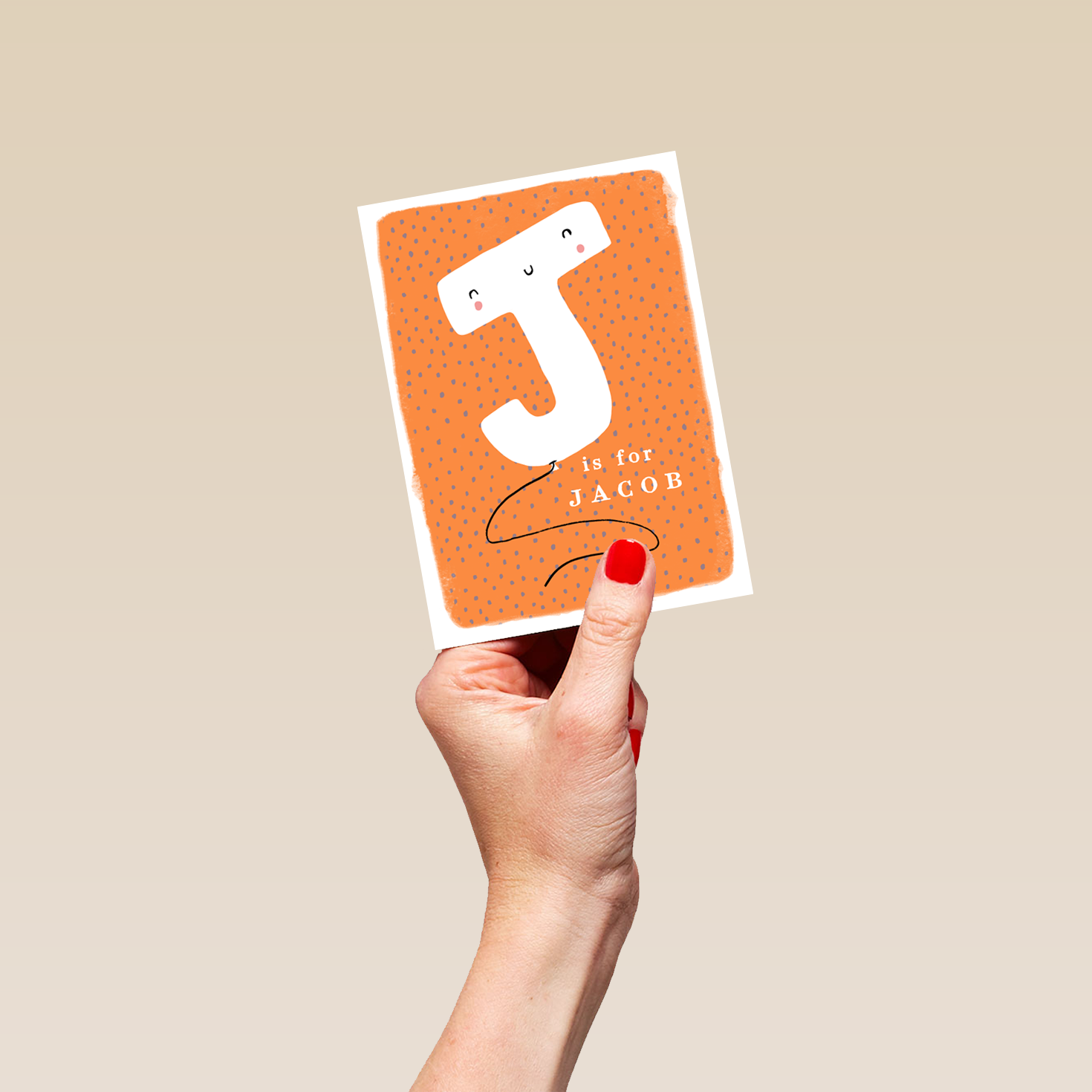Editable Fun Letter J Birthday Card | Personalised Cards | Hallmark UK