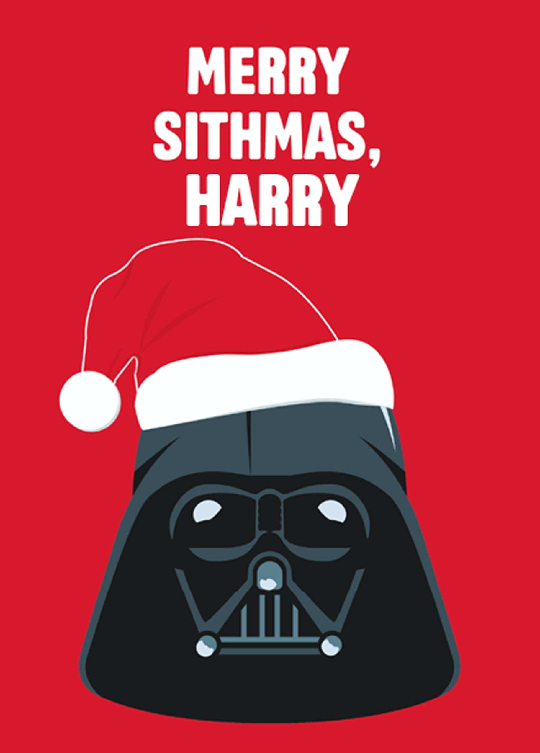 F3005520 hero personalised kids star wars™ darth vader christmas card – hallmark