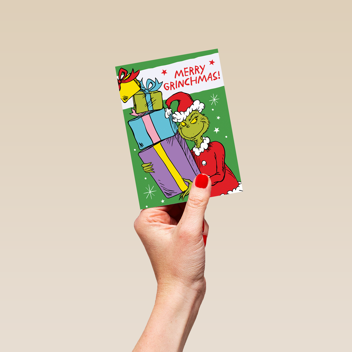 Personalised Funny The Grinch Santa Grinchmas Christmas Card – Hallmark
