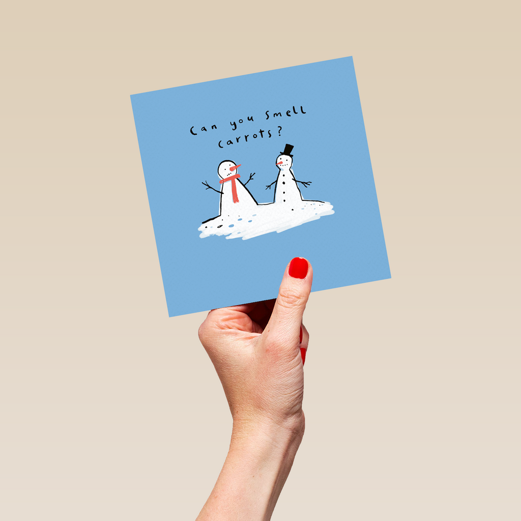 Personalised Funny Christmas Snowmen Can You Smell Carrots Card Hallmark personalised-funny-christmas-snowmen-can-you-smell-carrots-card-hallmark