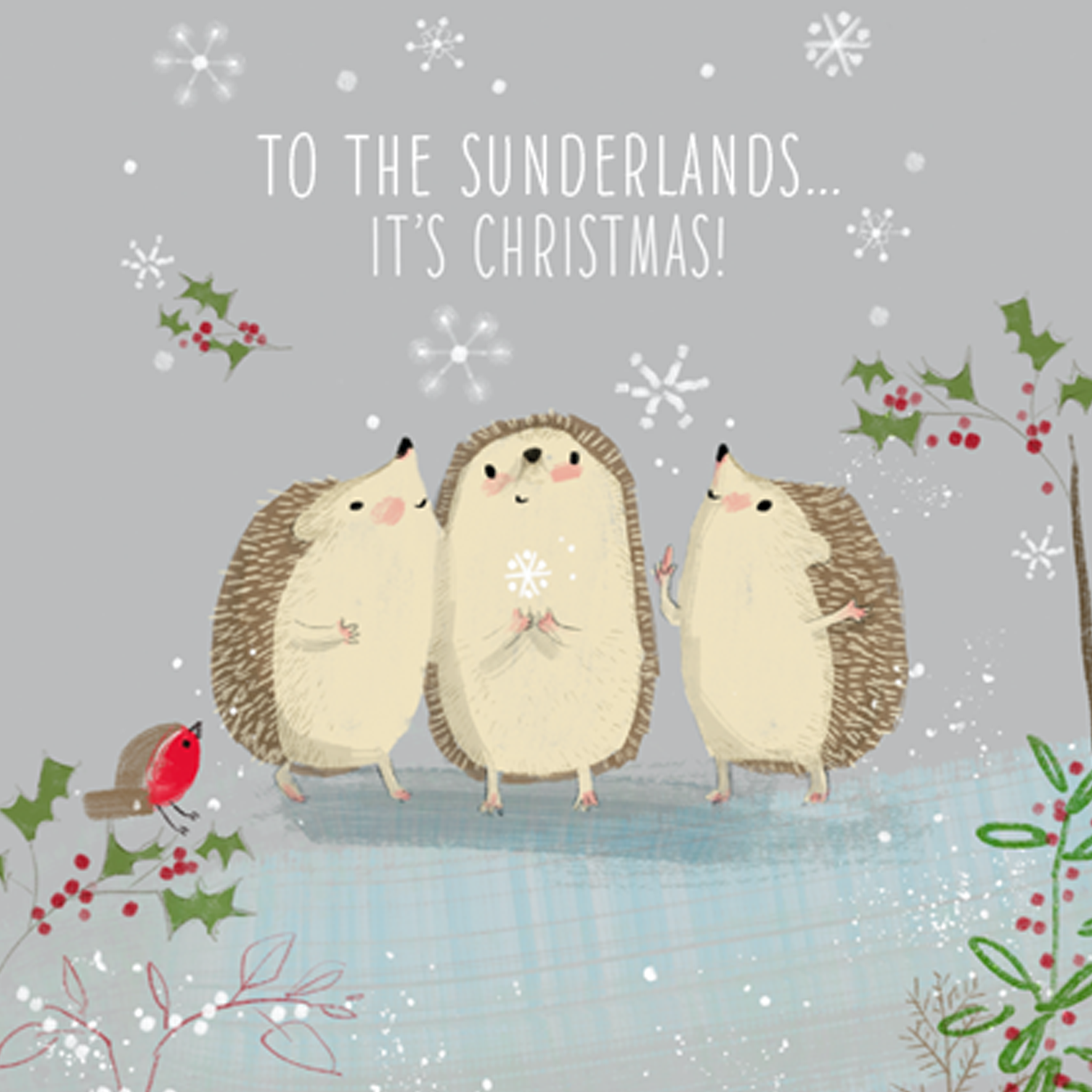 Cousin Christmas Card Festive Drinks And Snacks - Highworth Emporium