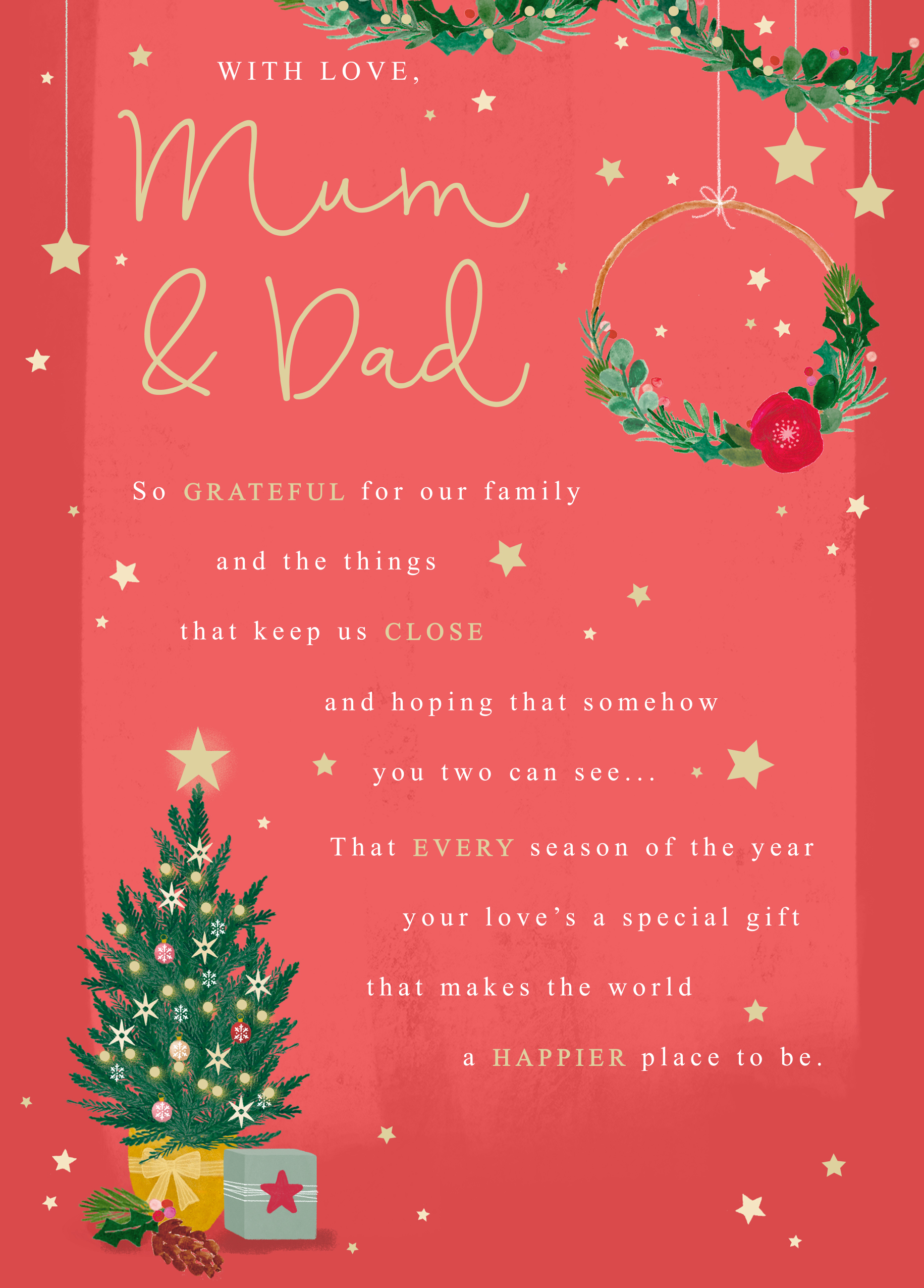 Mum and dad christmas cards deals