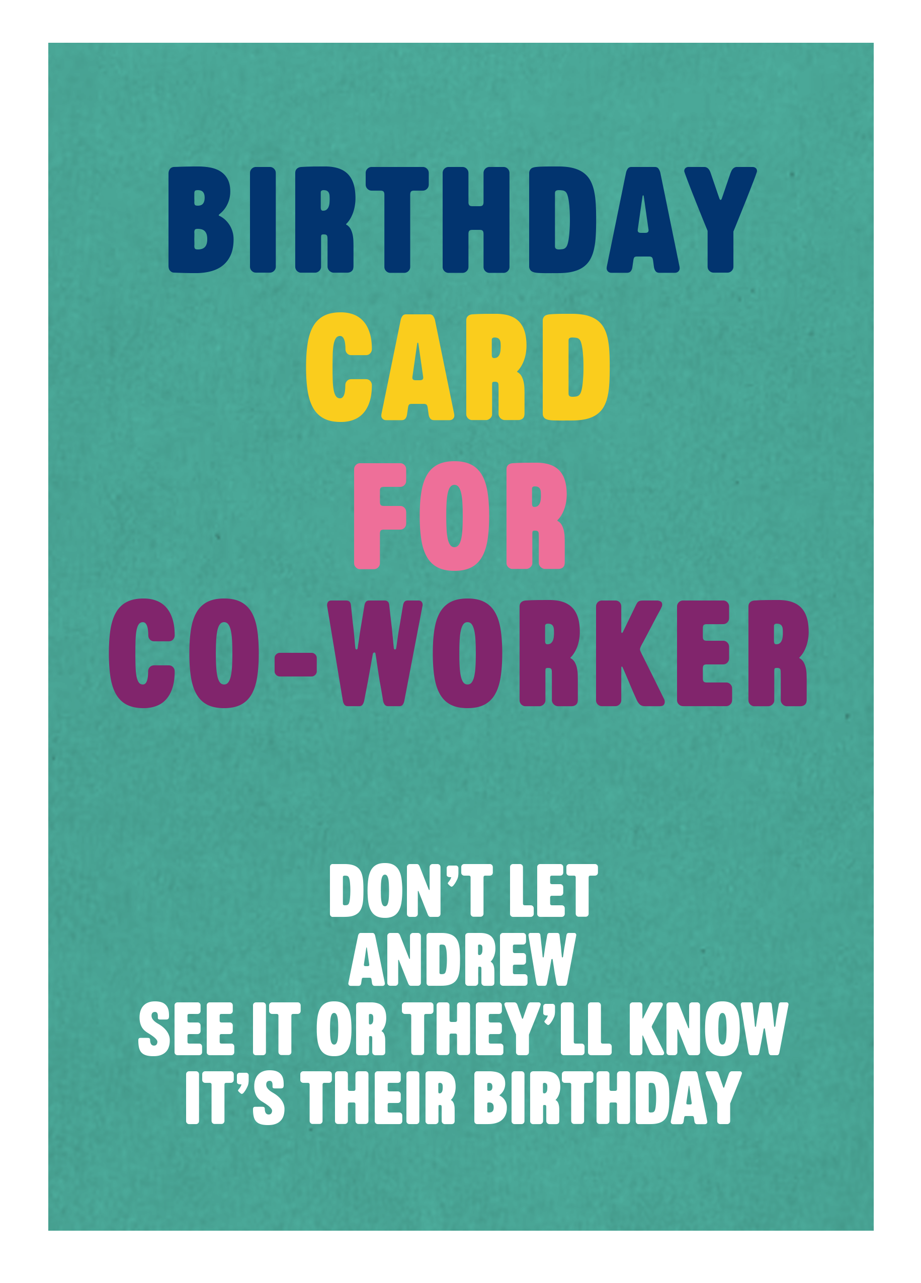 Happy Birthday Co Worker