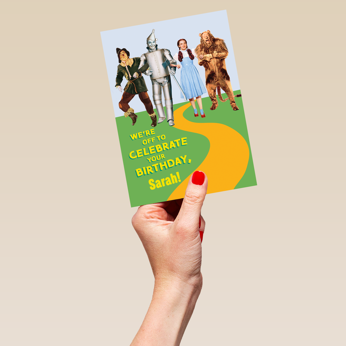 Personalised Wizard of Oz Movie Birthday Card Hallmark UK