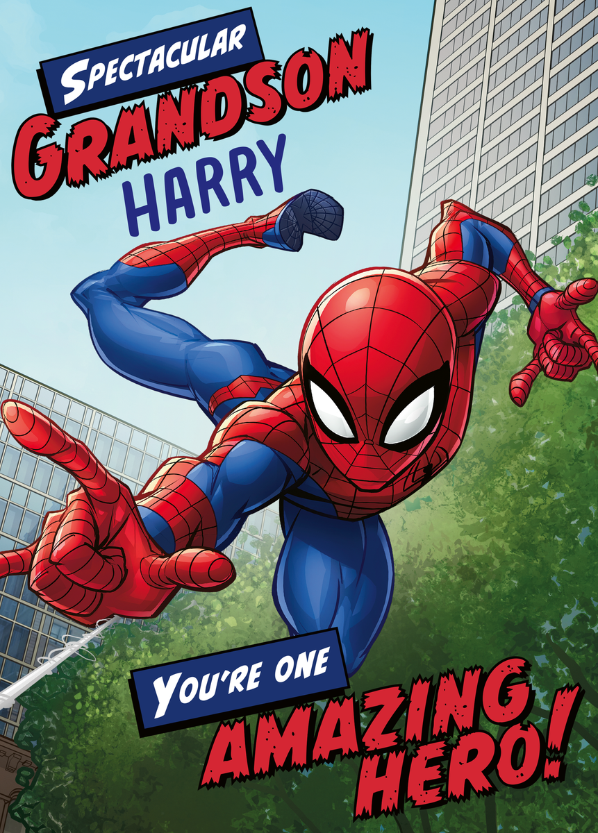 Marvel Awesome Design, With Spider-Man Birthday Card – Collect Cards