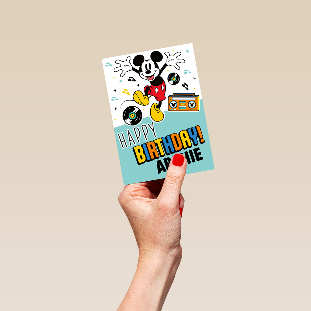 Personalised Disney Mickey Mouse Birthday Card | Hallmark UK