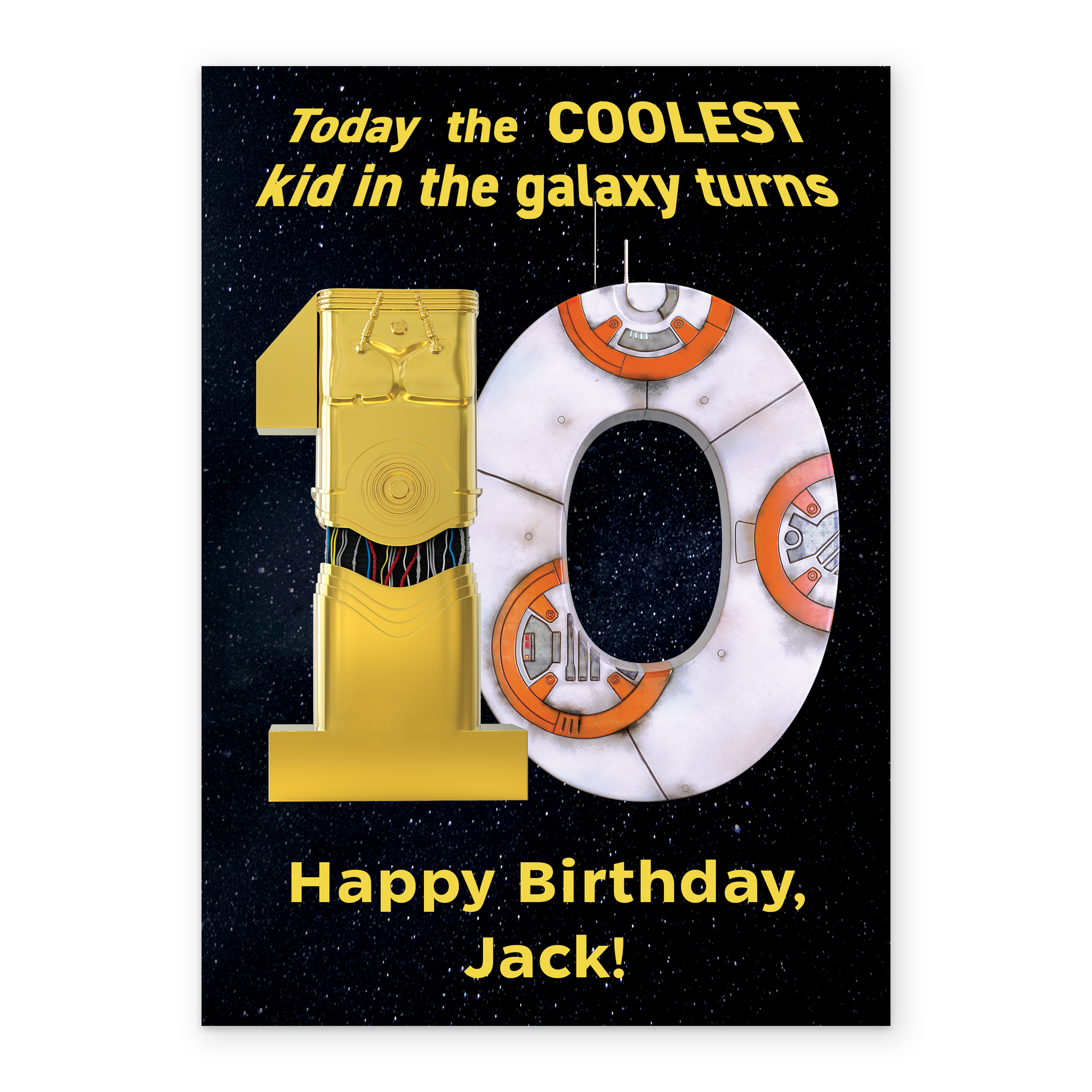 Hallmark Star Wars BB8 Geburtstagskarte – „Roll Mit Der Best“ – Inkl. Umschlag