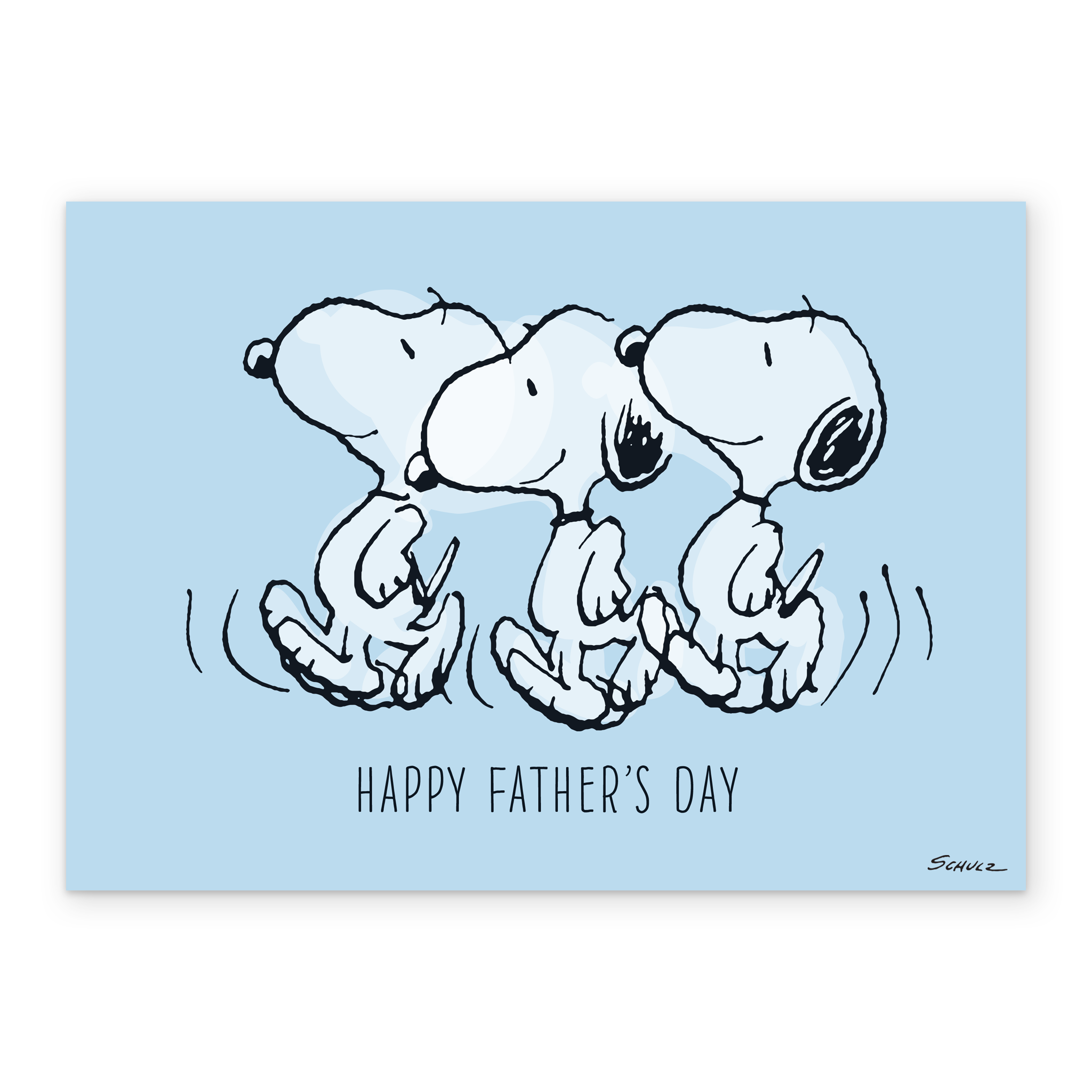 Personalised & Editable Blue SNOOPY Father's Day Card | Hallmark UK