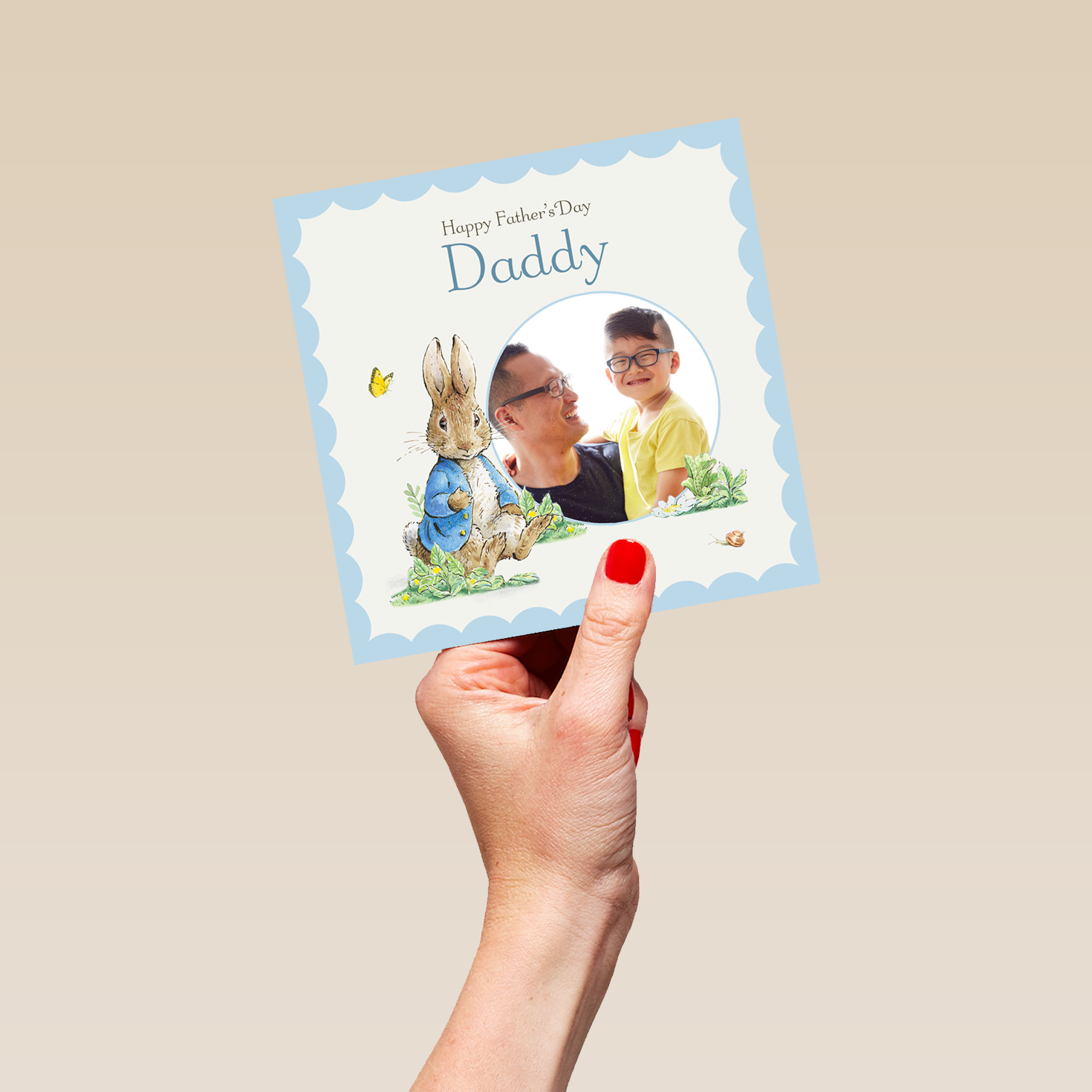 Personalised Photo Upload Peter Rabbit Father's Day Card Daddy – Hallmark