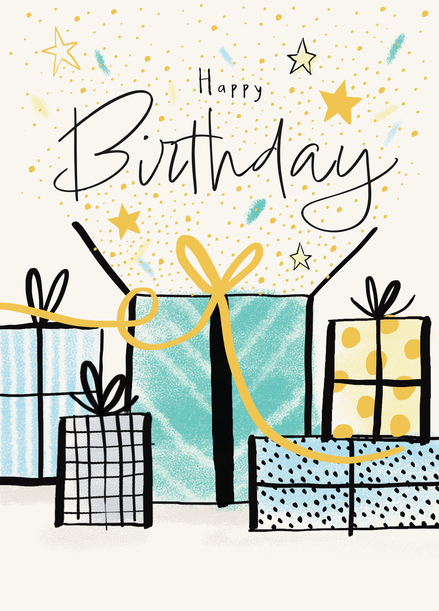 Personalised Gifts & Stars Birthday Card For Him | Hallmark