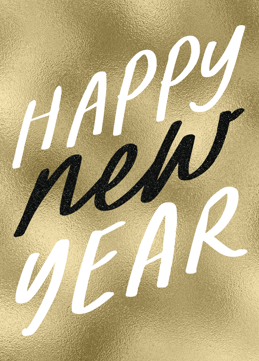 Personalised Handwriting-Style Text New Year Card | Hallmark