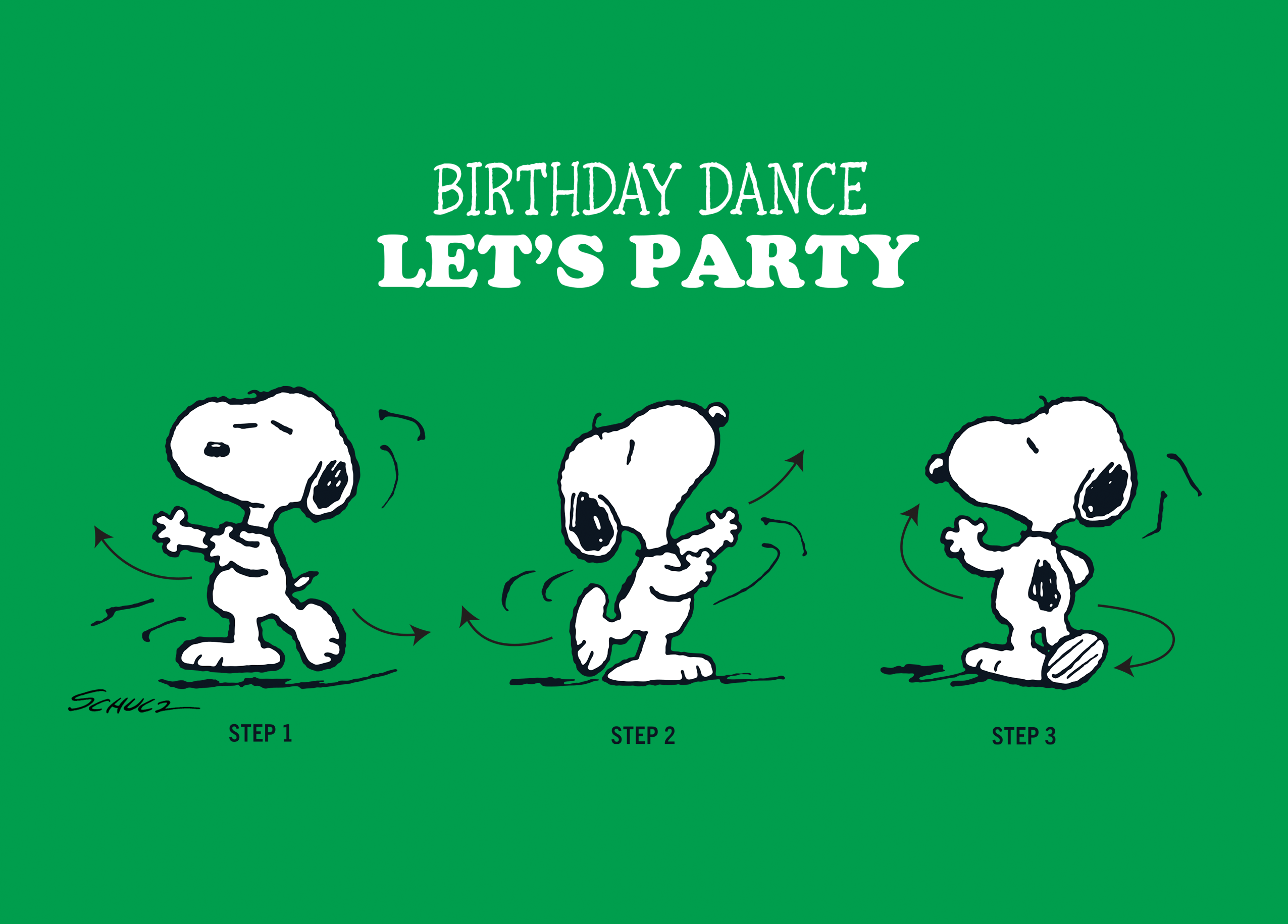 Peanuts "Snoopy" Happy Birthday Greeting Card (+ Envelope 5x7