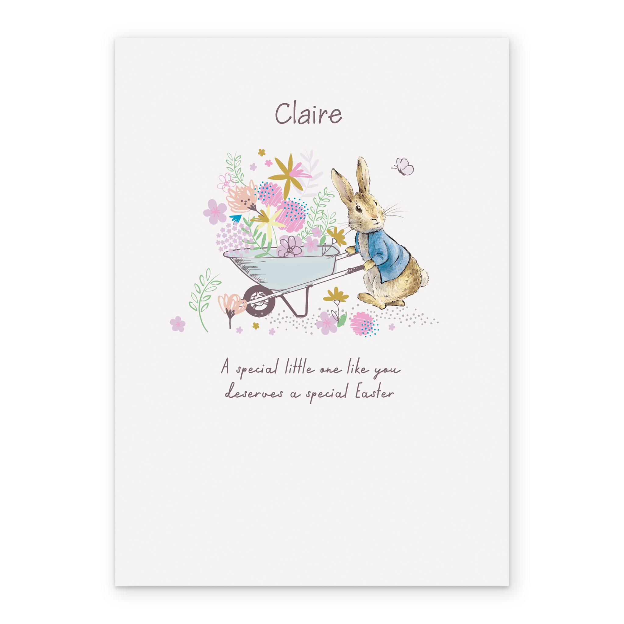 Peter Rabbit Wheelbarrow Drawing Personalised Peter Rabbit™ & Wheelbarrow Easter Card | Hallmark