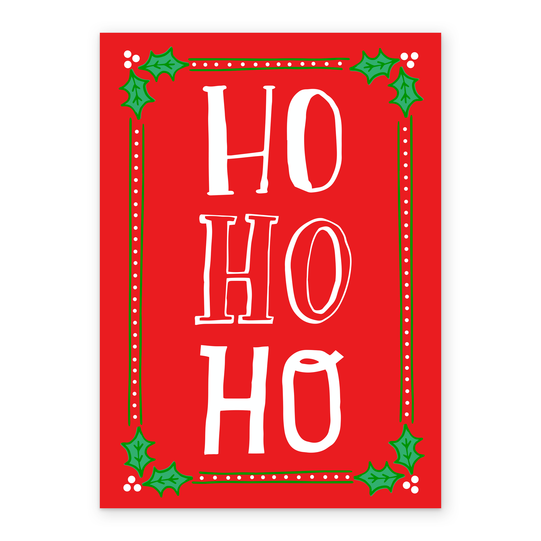 Personalised Ho Ho Ho Christmas Card Hallmark personalised-ho-ho-ho-christmas-card-hallmark