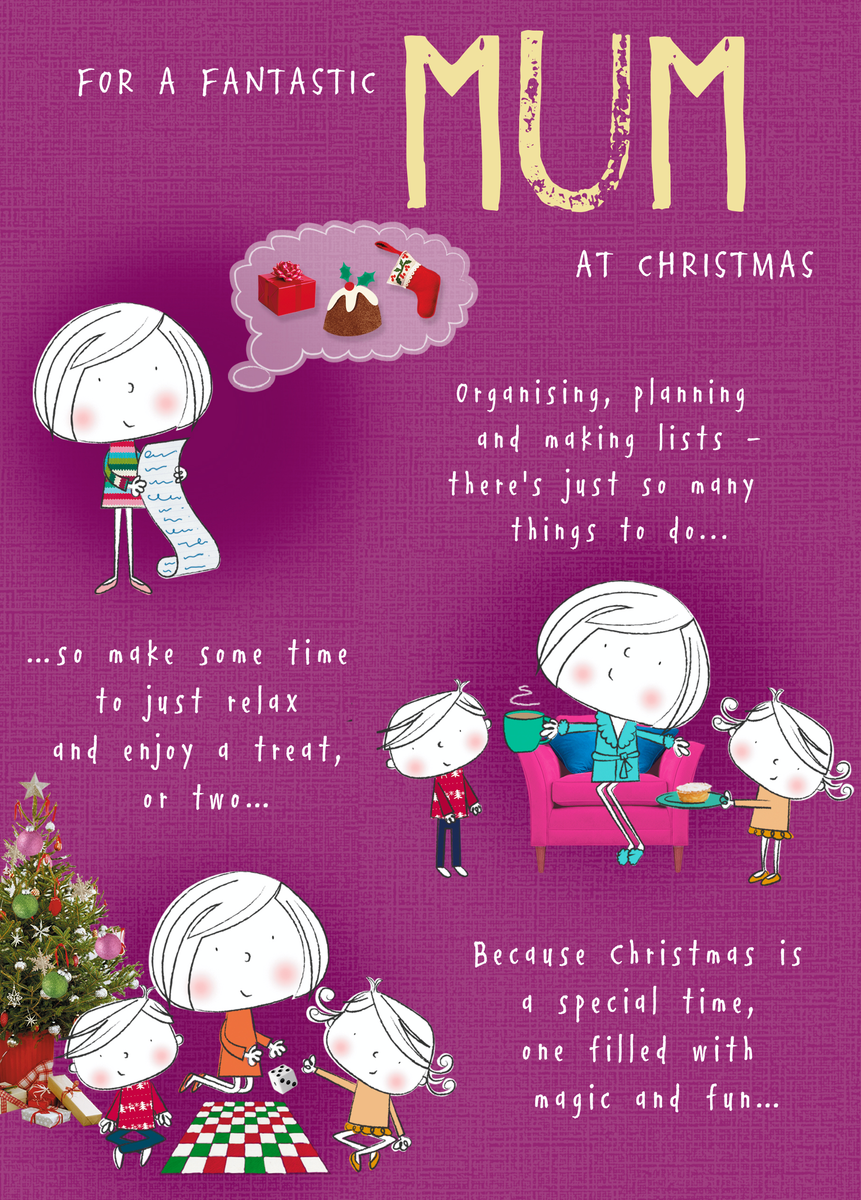 Personalised Cute Poem For Mum Christmas Card – Hallmark