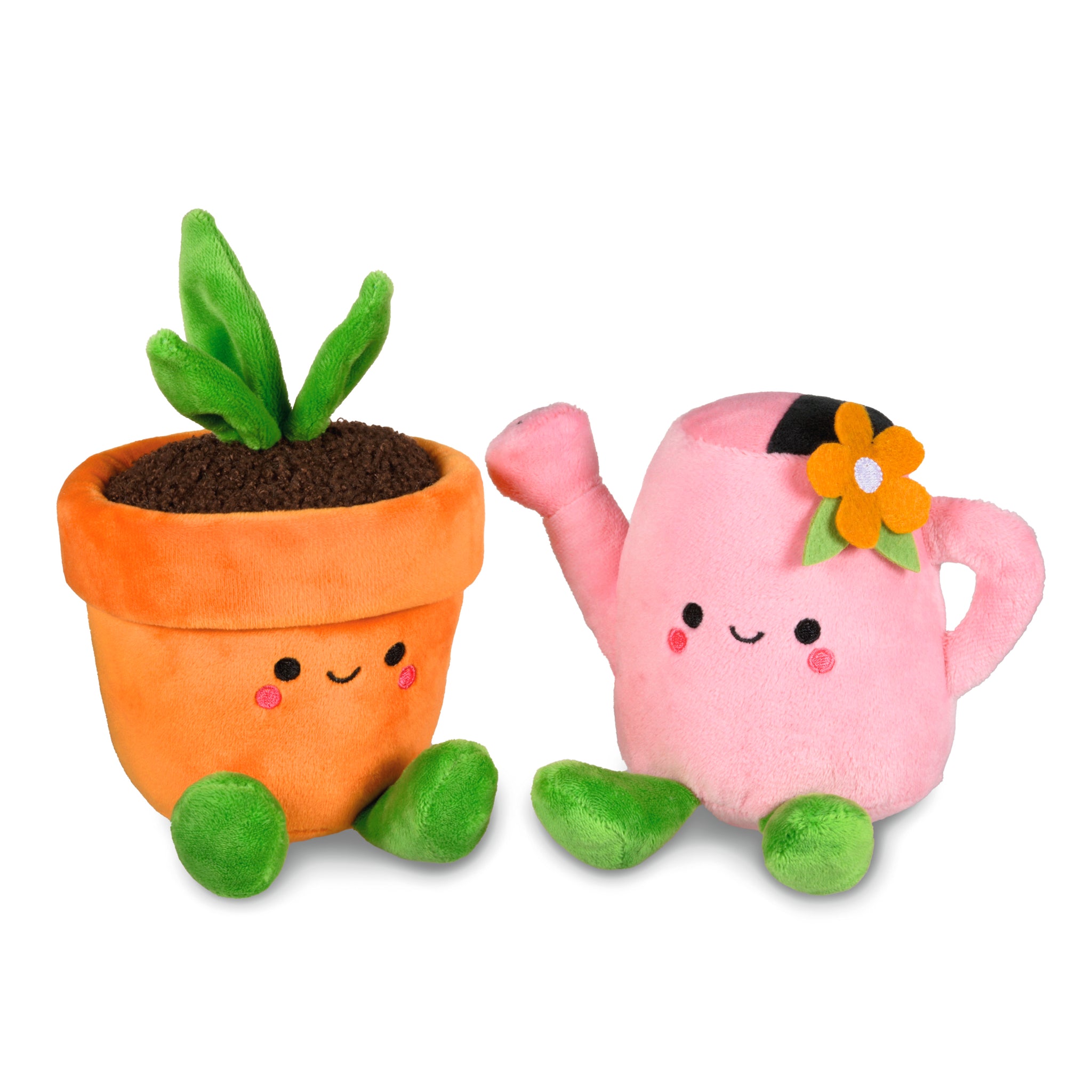 potted plant stuffed animal Better Together Watering Can & Plant Pot Magnetic Soft Toy Pair – Hallmark