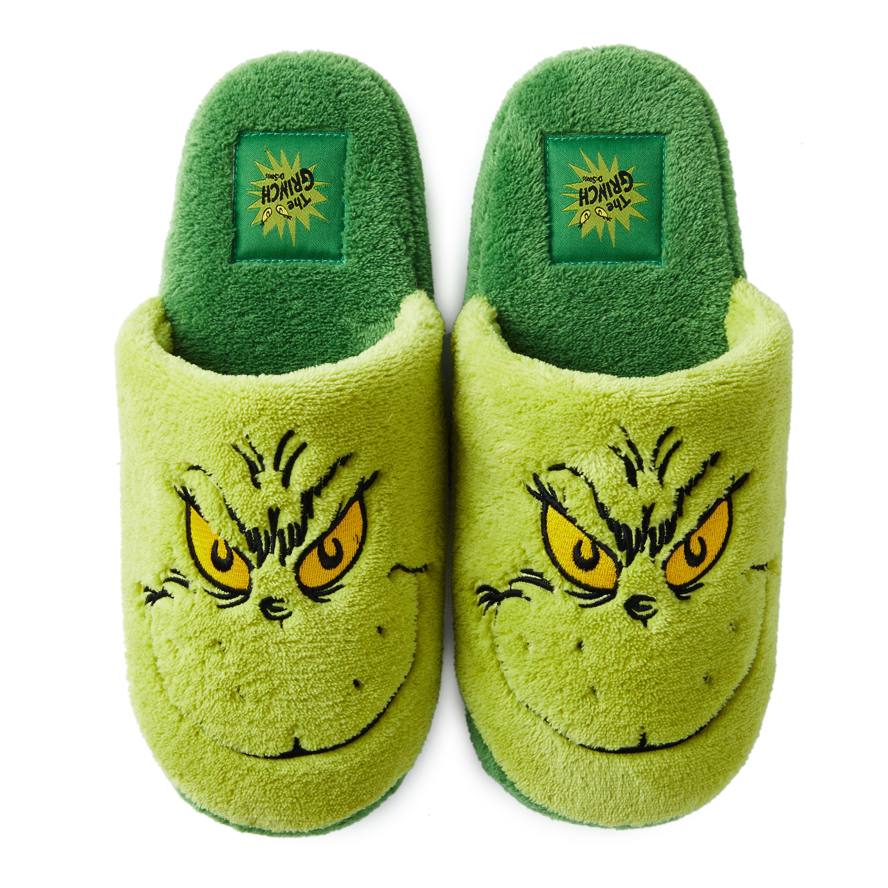 The Grinch Slippers with Sound Effects Hallmark UK